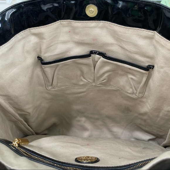 Tory Burch Black Patent Leather Tote - Picture 16 of 16